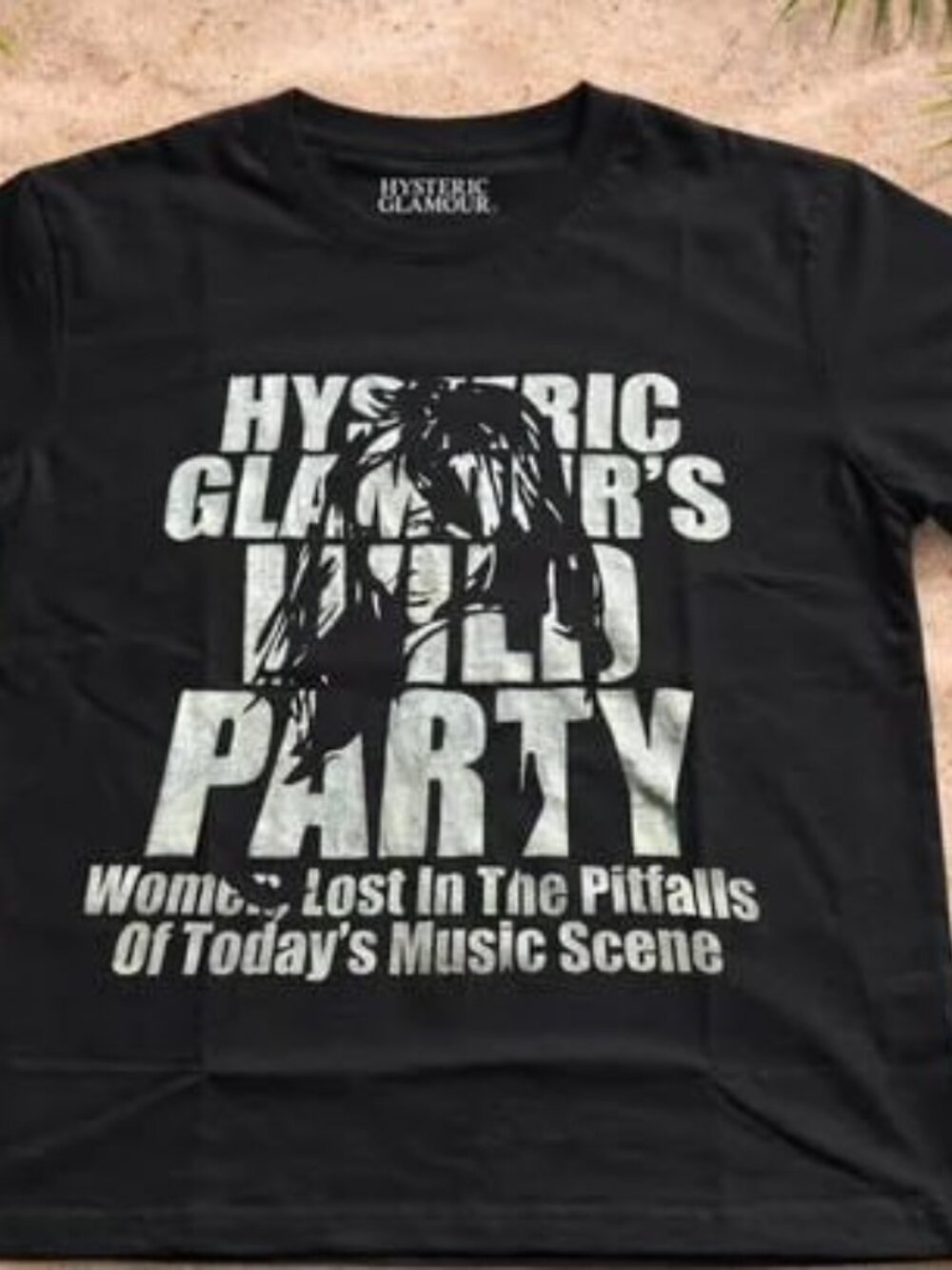 Hysteric Glamour Women Lost In The Pitfalls Graphic T-Shirt Black Men's Size M